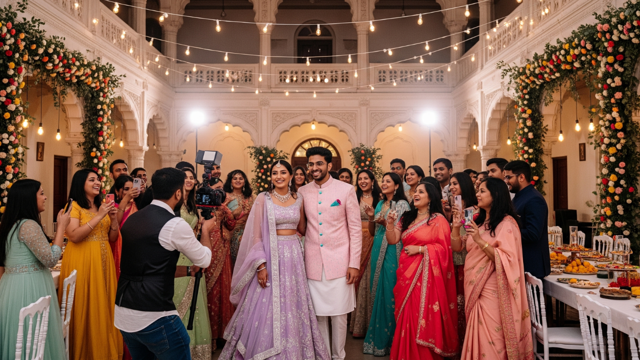 marriage ceremony in marriage hall